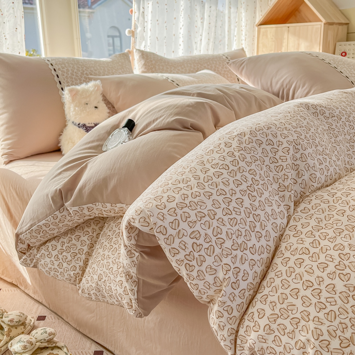 91家纺网 家纺一手货源 找家纺 （总）菲梵家纺 2026新款法式花边A类云朵棉四件套