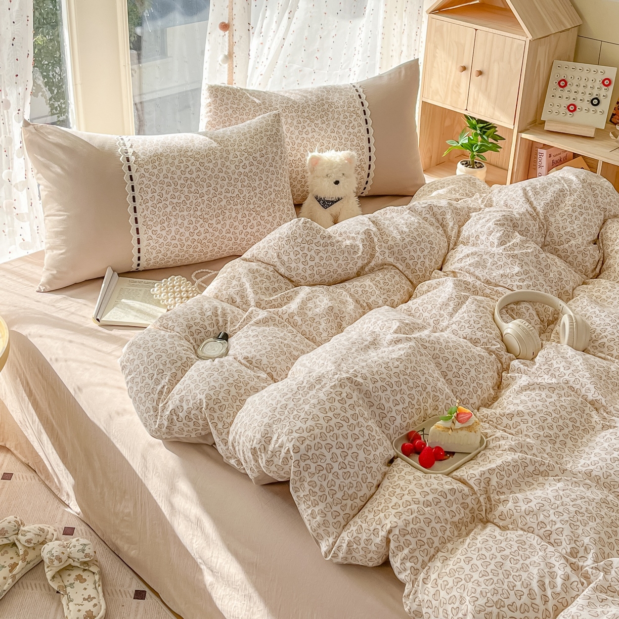 91家纺网 家纺一手货源 找家纺 （总）菲梵家纺 2026新款法式花边A类云朵棉四件套