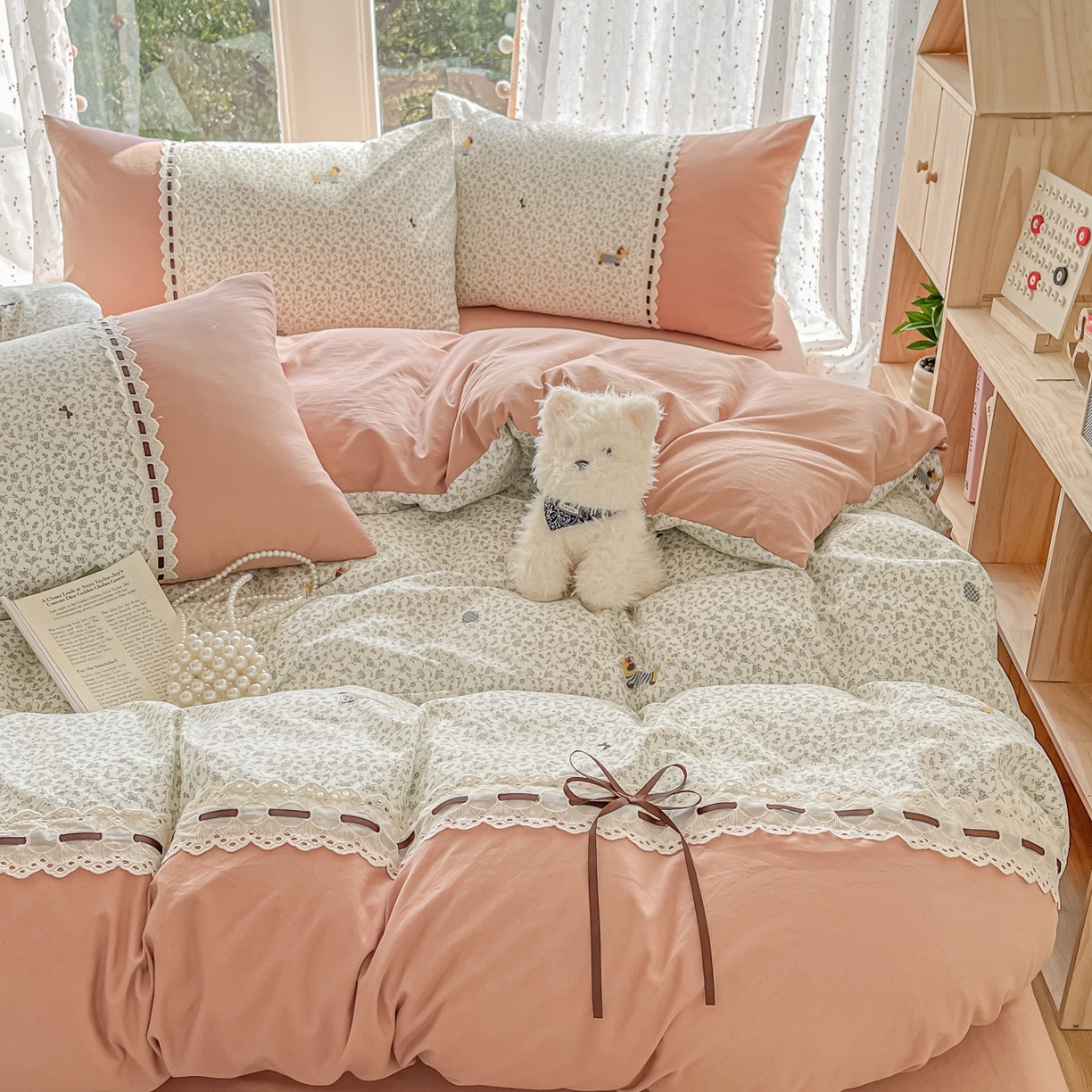 91家纺网 家纺一手货源 找家纺 （总）菲梵家纺 2026新款法式花边A类云朵棉四件套