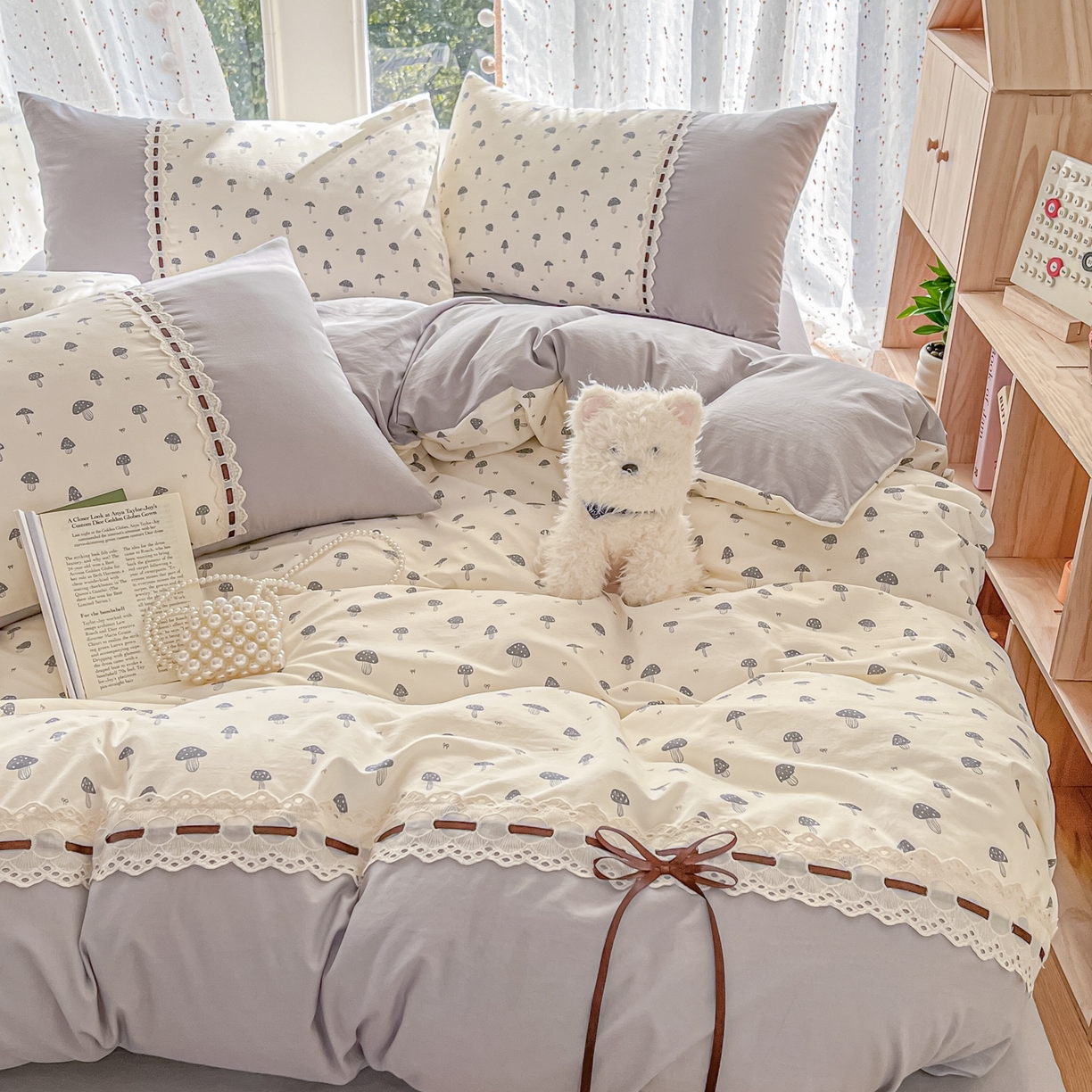 91家纺网 家纺一手货源 找家纺 （总）菲梵家纺 2026新款法式花边A类云朵棉四件套