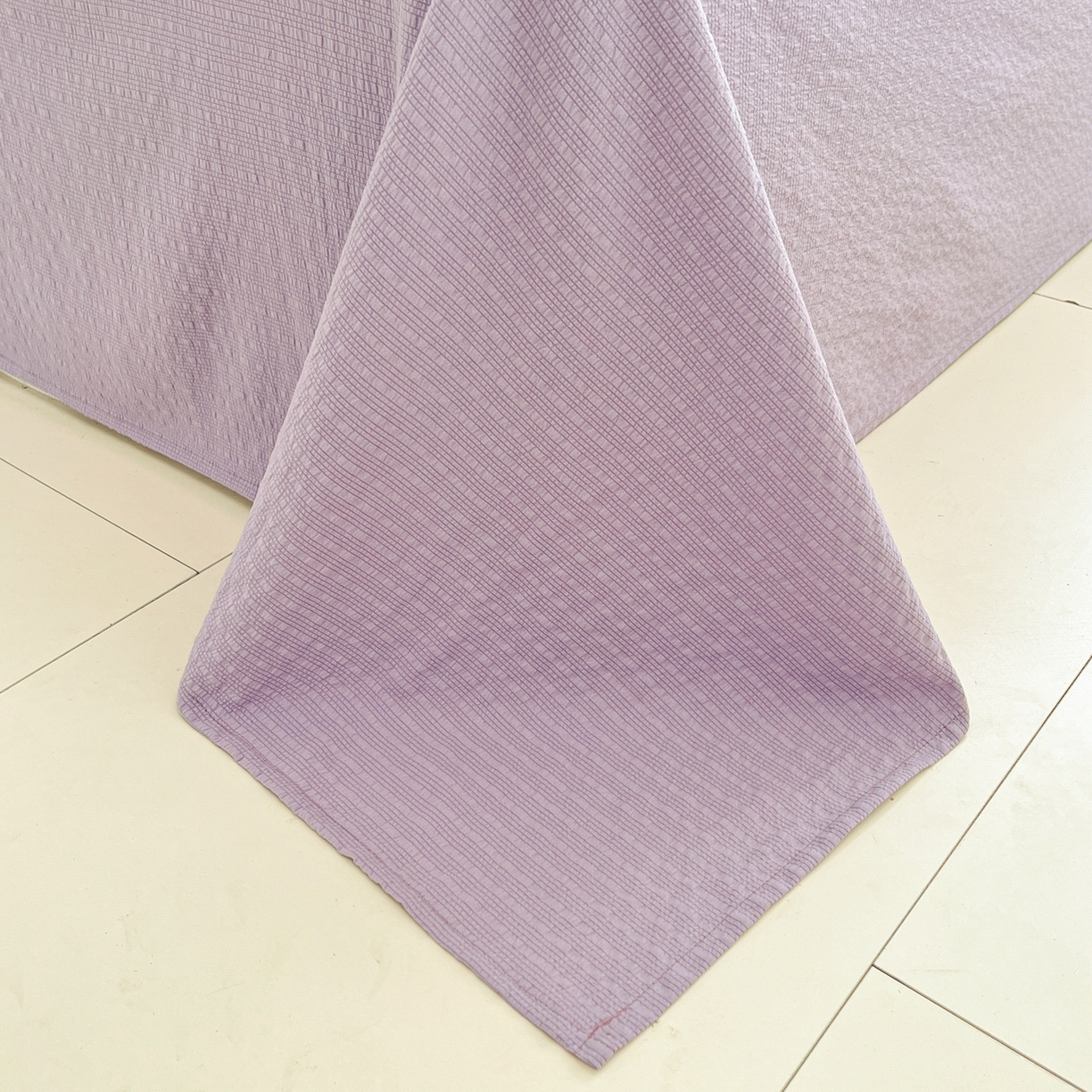 91家纺网 家纺一手货源 找家纺 玉海棠家纺 2026新款直播爆款高品质高克重泡泡纱泡芙纱四件套 连里枝