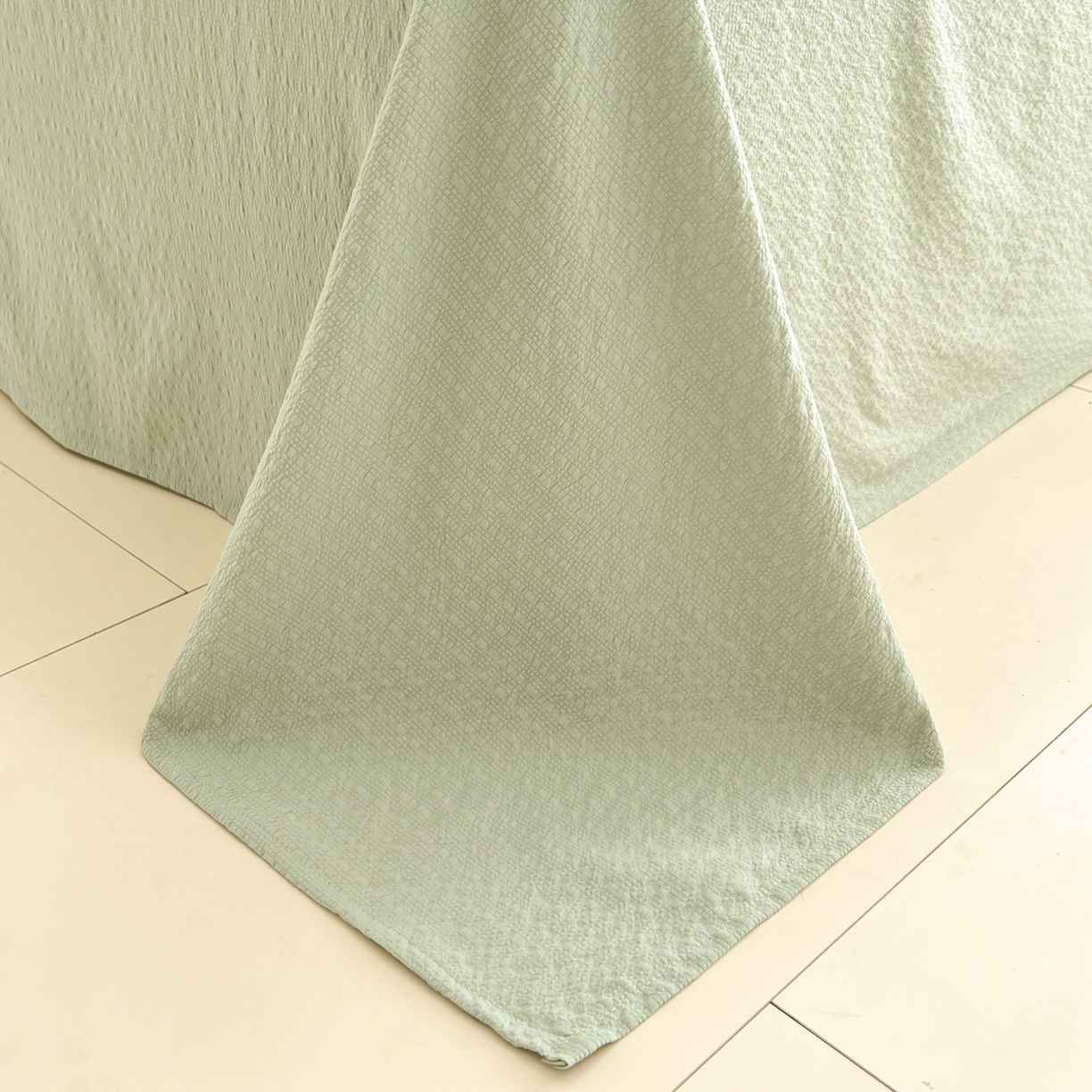 91家纺网 家纺一手货源 找家纺 玉海棠家纺 2026新款直播爆款高品质高克重泡泡纱泡芙纱四件套 玫瑰庄园