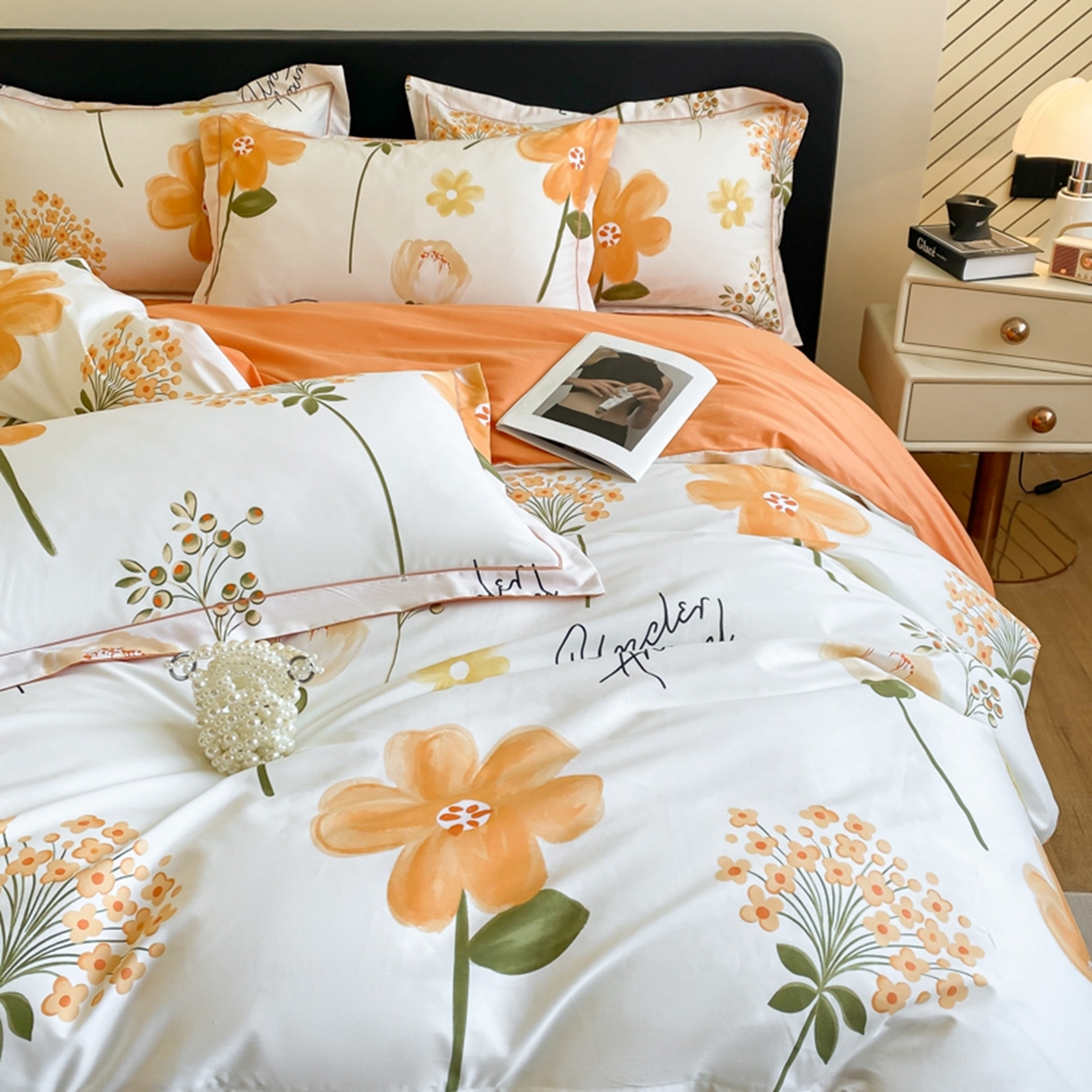 91家纺网 家纺一手货源 找家纺 （总）格里芬家纺 2026新款全棉纯棉40S精梳棉13376印花四件套