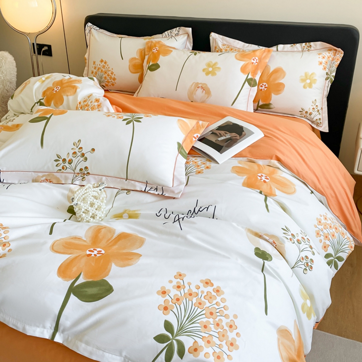 91家纺网 家纺一手货源 找家纺 （总）格里芬家纺 2026新款全棉纯棉40S精梳棉13376印花四件套