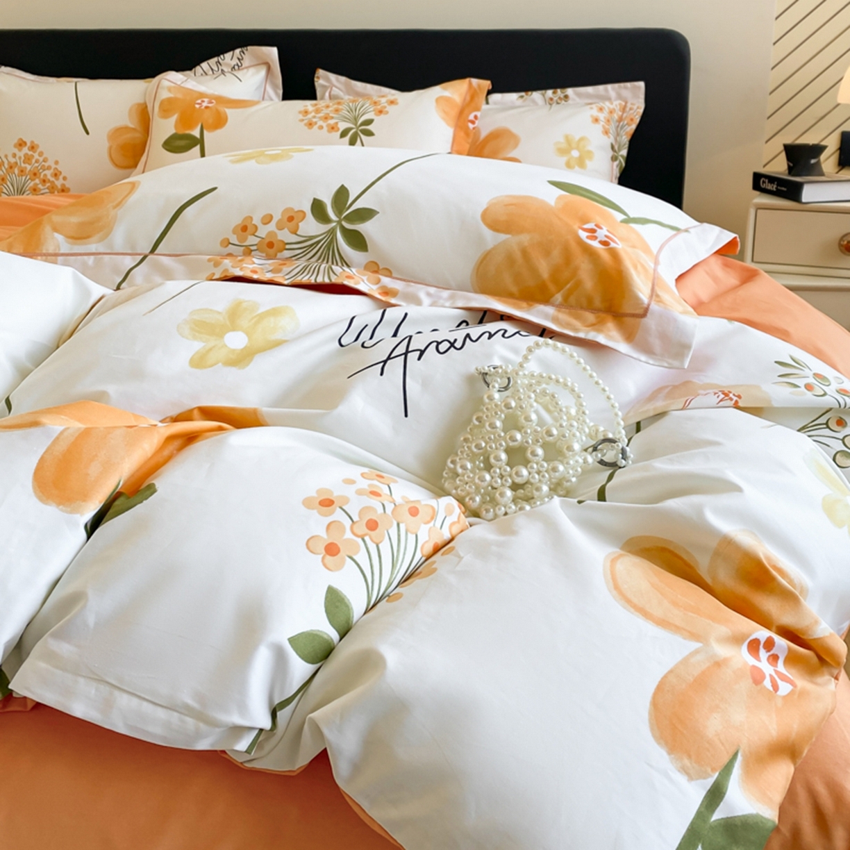 91家纺网 家纺一手货源 找家纺 （总）格里芬家纺 2026新款全棉纯棉40S精梳棉13376印花四件套