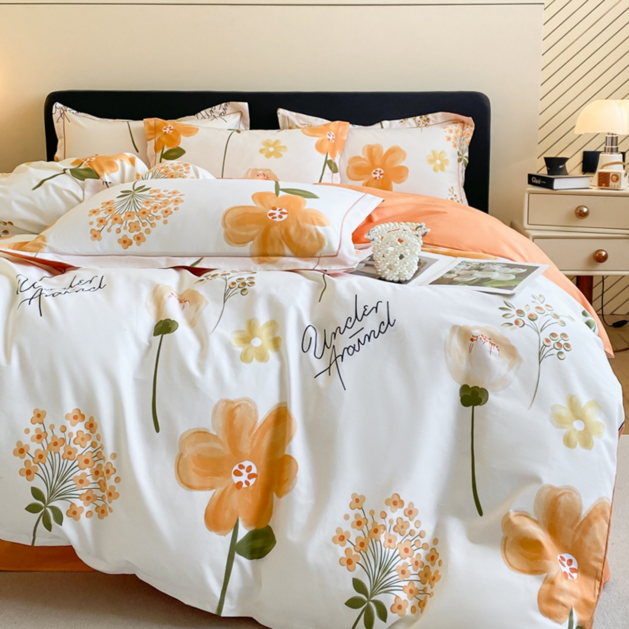 91家纺网 家纺一手货源 找家纺 （总）格里芬家纺 2026新款全棉纯棉40S精梳棉13376印花四件套