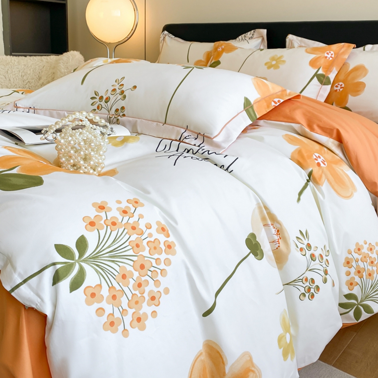 91家纺网 家纺一手货源 找家纺 （总）格里芬家纺 2026新款全棉纯棉40S精梳棉13376印花四件套