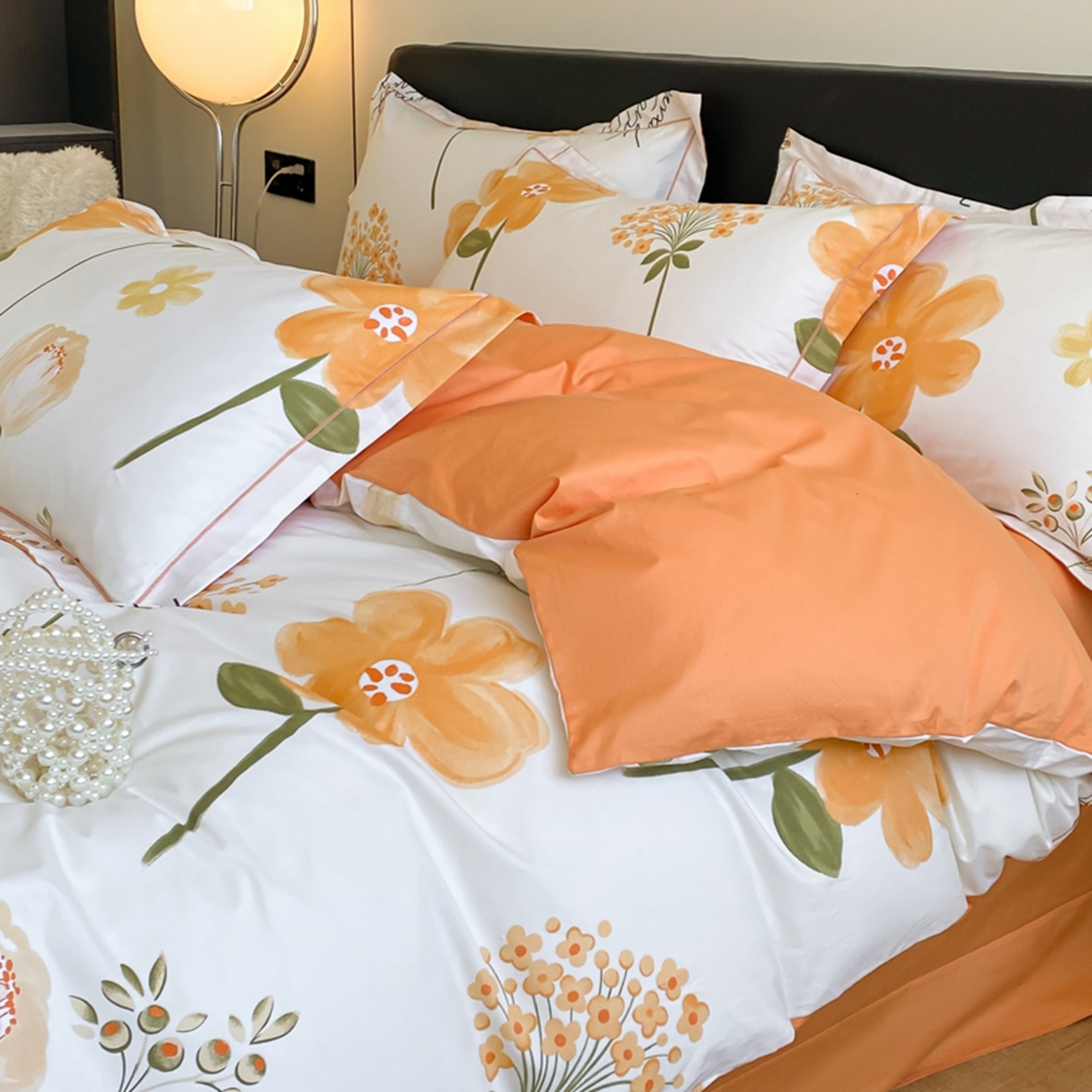 91家纺网 家纺一手货源 找家纺 （总）格里芬家纺 2026新款全棉纯棉40S精梳棉13376印花四件套