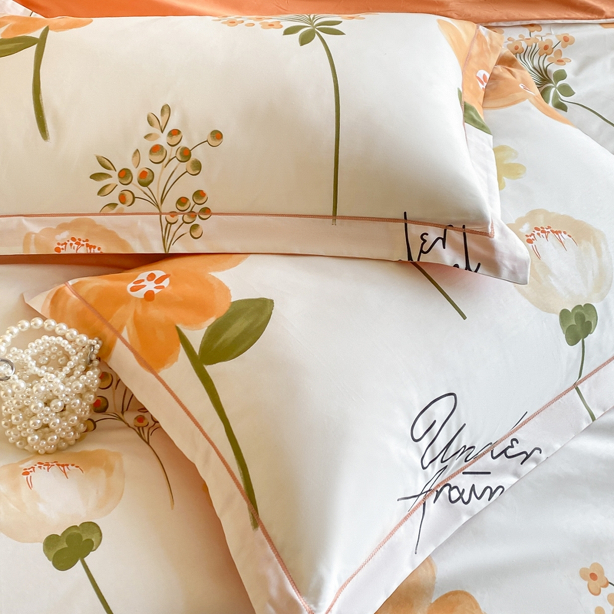 91家纺网 家纺一手货源 找家纺 （总）格里芬家纺 2026新款全棉纯棉40S精梳棉13376印花四件套