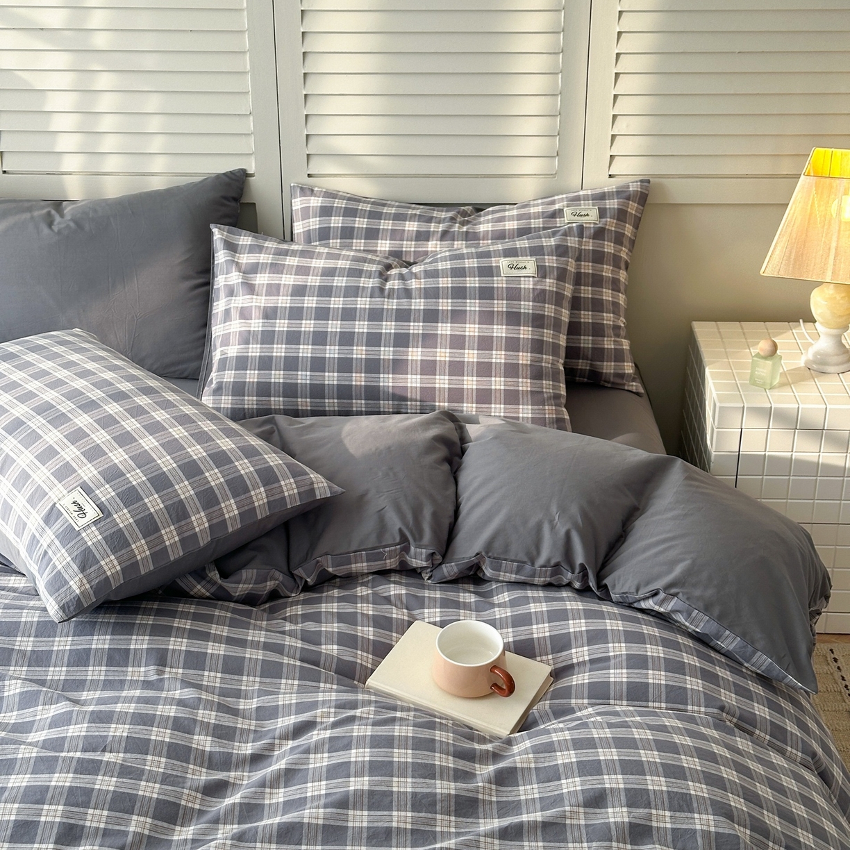 91家纺网 家纺一手货源 找家纺 （总）木子家纺 2026春夏新款色织全棉纯棉四件套