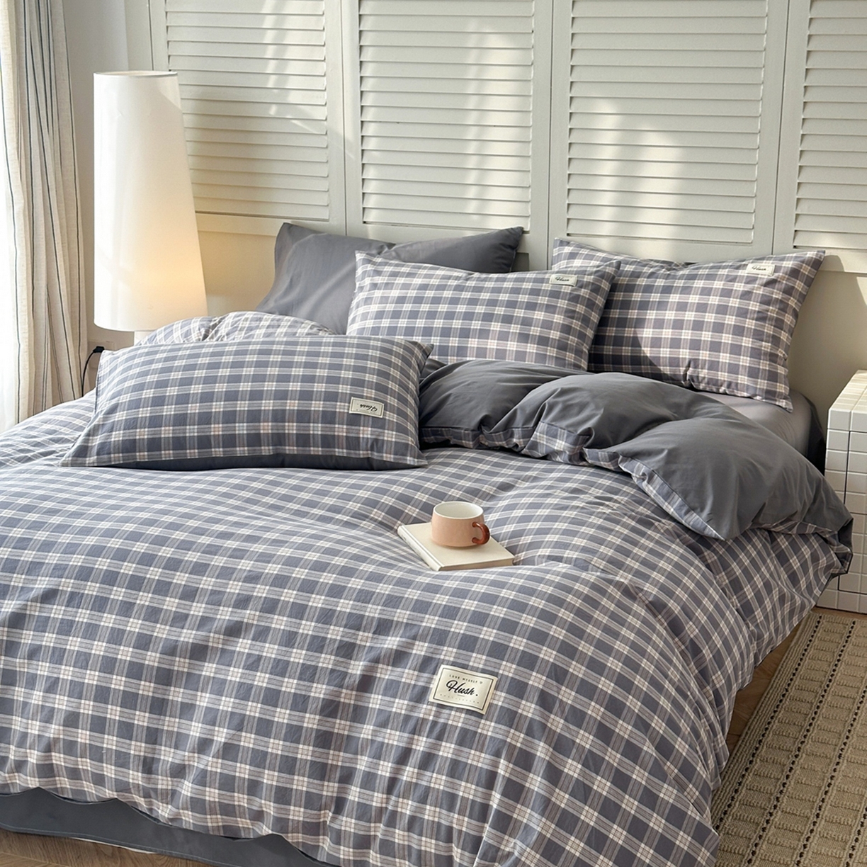 91家纺网 家纺一手货源 找家纺 （总）木子家纺 2026春夏新款色织全棉纯棉四件套