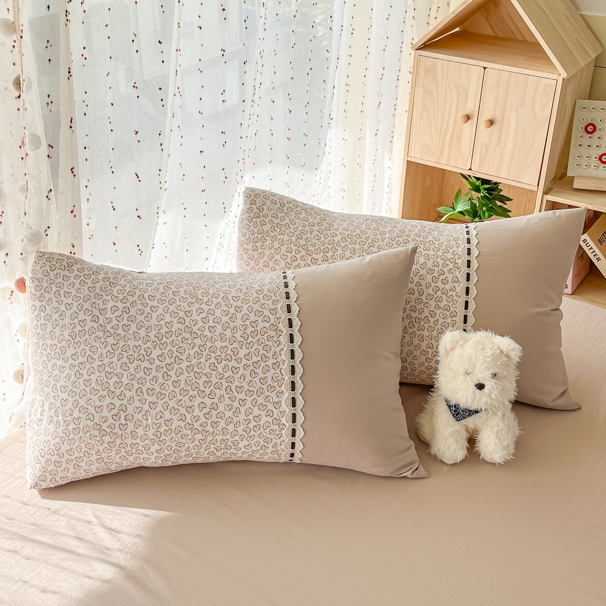 （总）菲梵家纺 2026新款法式花边A类云朵棉单枕套枕套单件