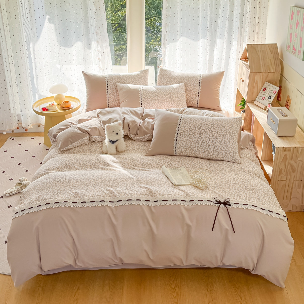 91家纺网 家纺一手货源 找家纺 （总）菲梵家纺 2026新款法式花边A类云朵棉单枕套枕套单件