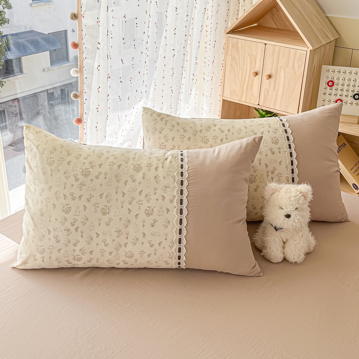 91家纺网 家纺一手货源 找家纺 （总）菲梵家纺 2026新款法式花边A类云朵棉单枕套枕套单件