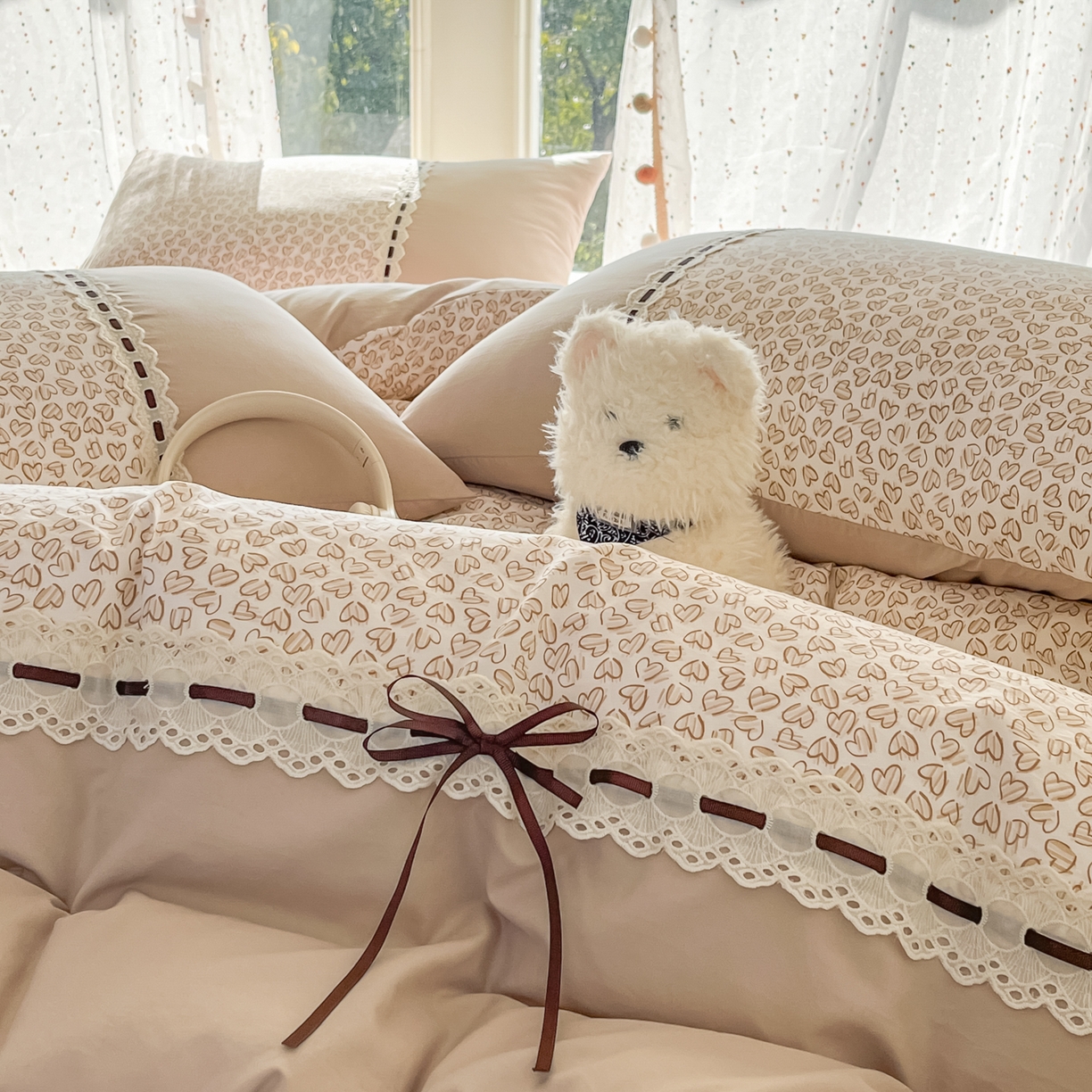 91家纺网 家纺一手货源 找家纺 （总）菲梵家纺 2026新款法式花边A类云朵棉单枕套枕套单件