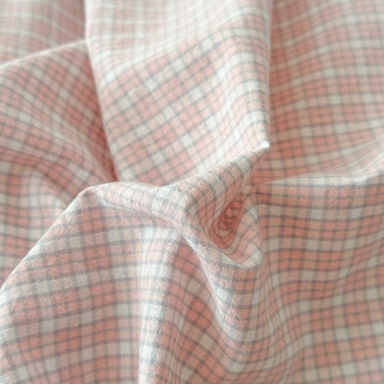 91家纺网 家纺一手货源 找家纺 木子家纺 2026春夏新款色织全棉纯棉四件套 森浅-粉