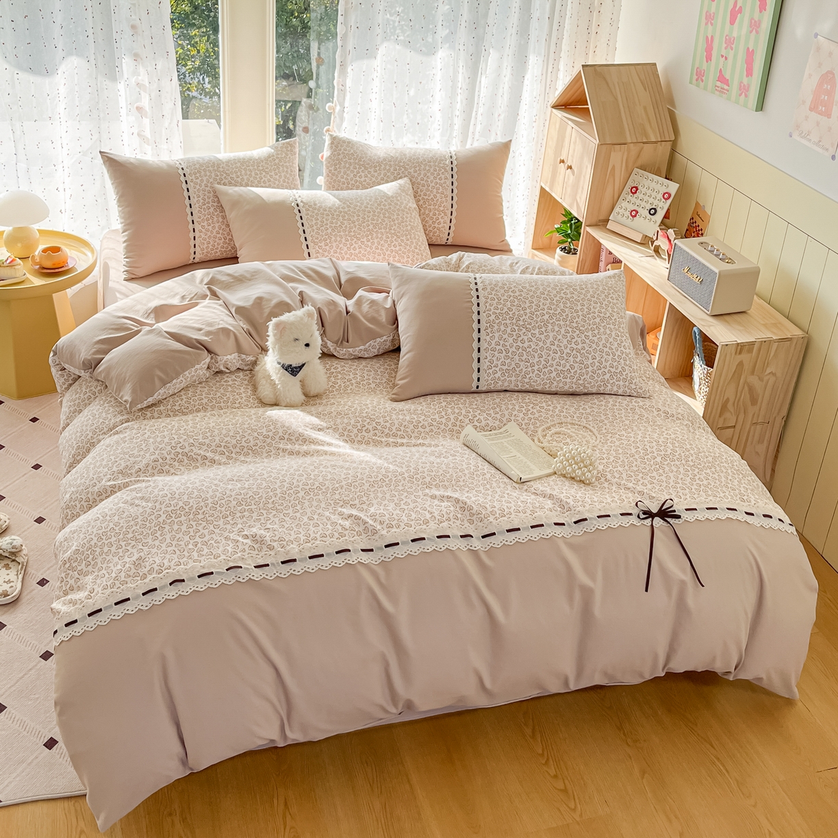 91家纺网 家纺一手货源 找家纺 （总）菲梵家纺 2026新款法式花边A类云朵棉单枕套枕套单件