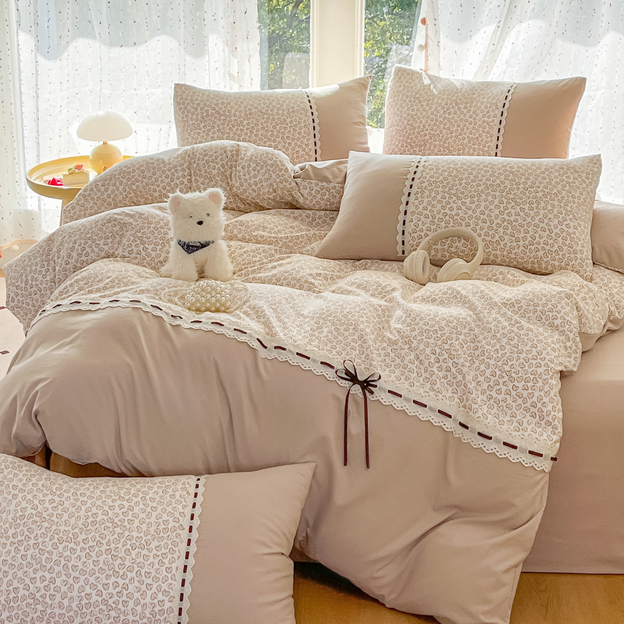 91家纺网 家纺一手货源 找家纺 （总）菲梵家纺 2026新款法式花边A类云朵棉单枕套枕套单件