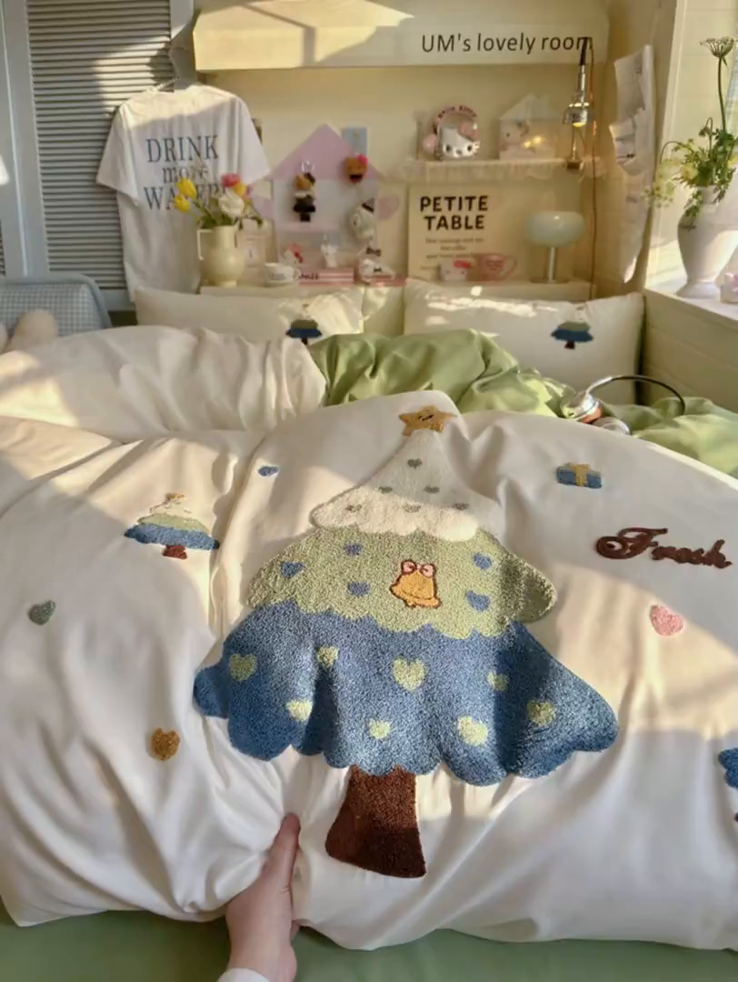 91家纺网 家纺一手货源 找家纺 （总）优卡迪家纺馆 2026新款A类云锦棉毛巾绣四件套下载文件包含买家秀