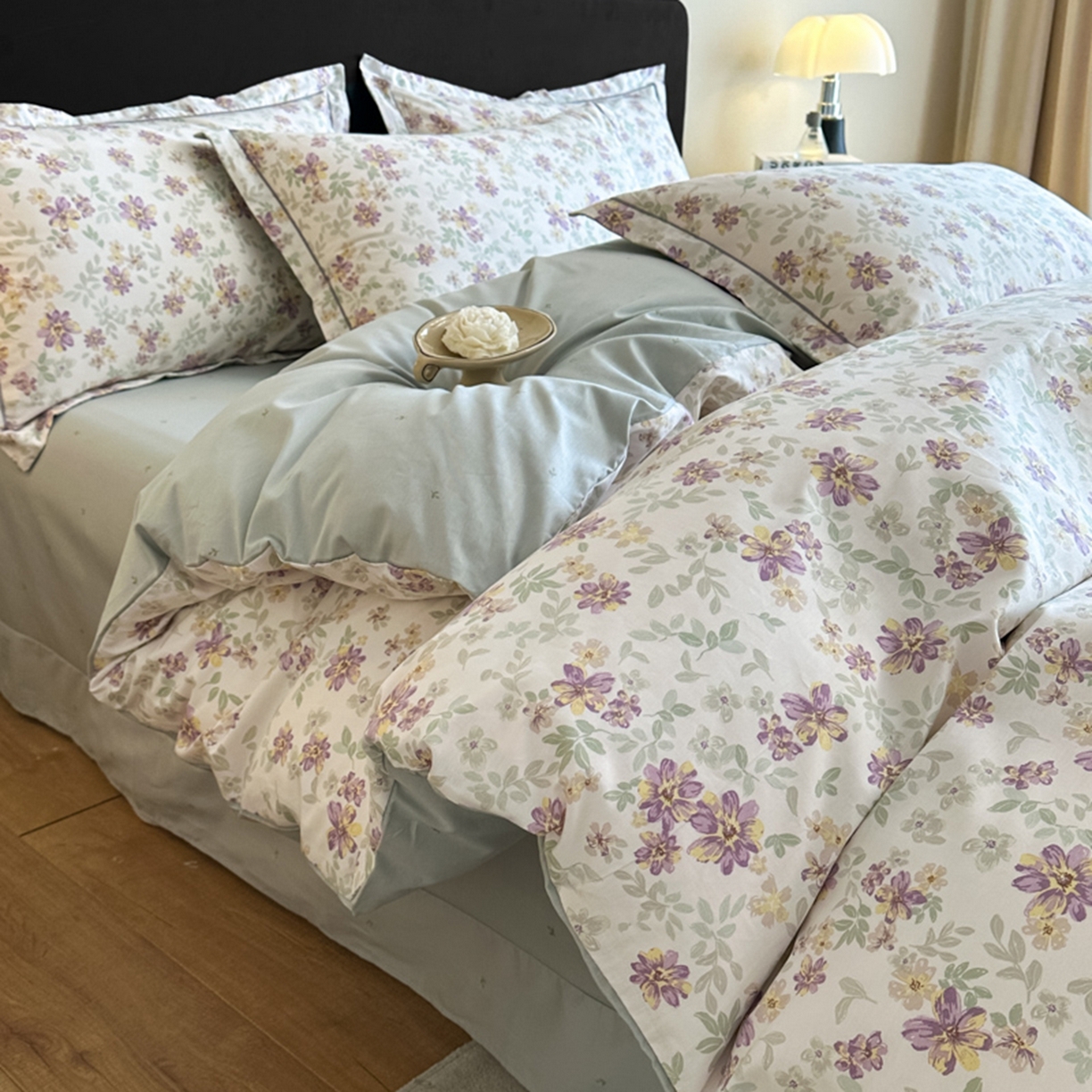 91家纺网 家纺一手货源 找家纺 （总）格里芬家纺 2026新款全棉纯棉40S精梳棉13376印花四件套