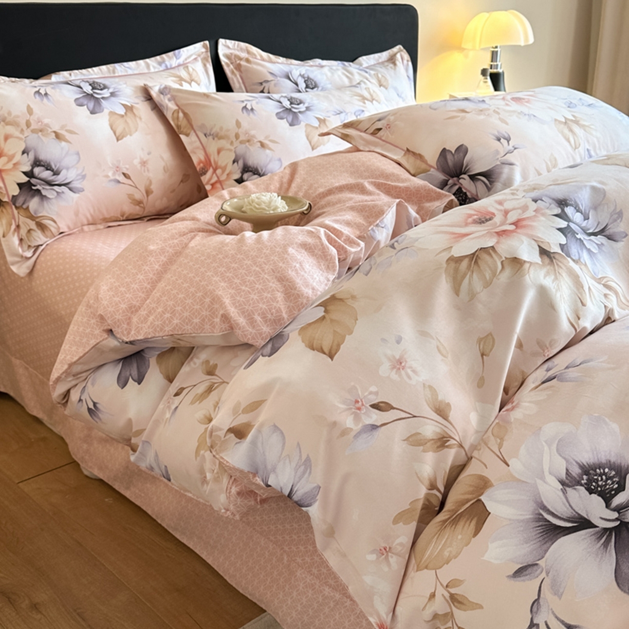 91家纺网 家纺一手货源 找家纺 （总）格里芬家纺 2026新款全棉纯棉40S精梳棉13376印花四件套