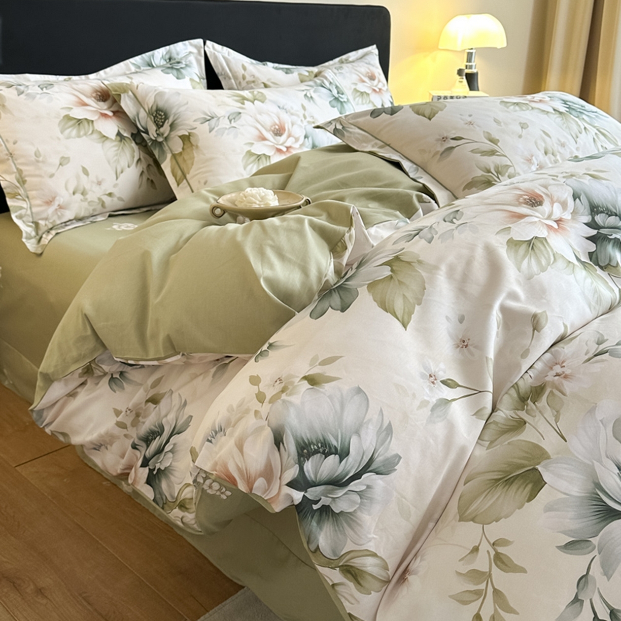 91家纺网 家纺一手货源 找家纺 （总）格里芬家纺 2026新款全棉纯棉40S精梳棉13376印花四件套