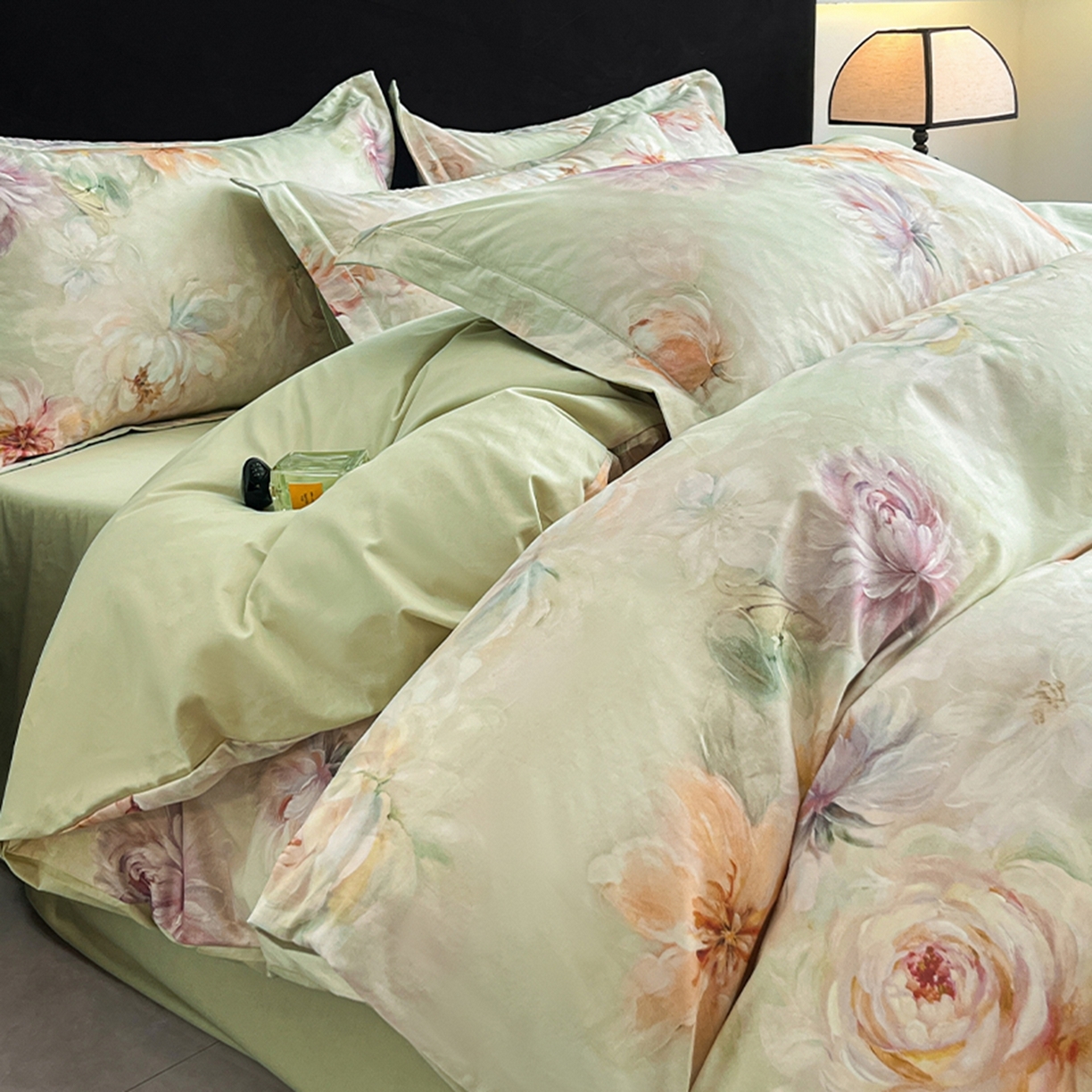 91家纺网 家纺一手货源 找家纺 （总）格里芬家纺 2026新款全棉纯棉40S精梳棉13376印花四件套