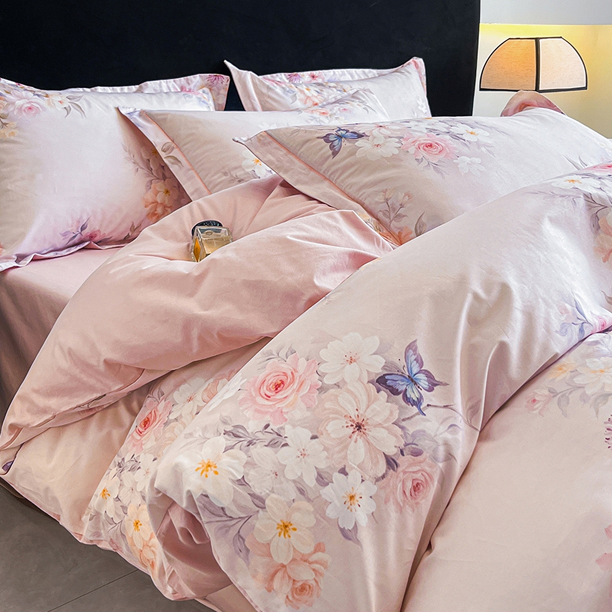 91家纺网 家纺一手货源 找家纺 （总）格里芬家纺 2026新款全棉纯棉40S精梳棉13376印花四件套