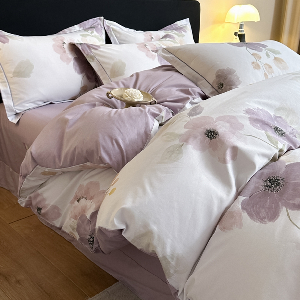 91家纺网 家纺一手货源 找家纺 （总）格里芬家纺 2026新款全棉纯棉40S精梳棉13376印花四件套