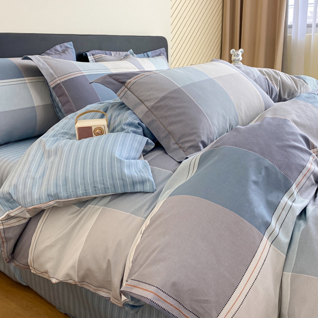 91家纺网 家纺一手货源 找家纺 （总）格里芬家纺 2026新款全棉纯棉40S精梳棉13376印花四件套