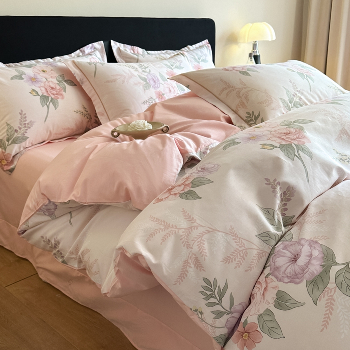 91家纺网 家纺一手货源 找家纺 （总）格里芬家纺 2026新款全棉纯棉40S精梳棉13376印花四件套