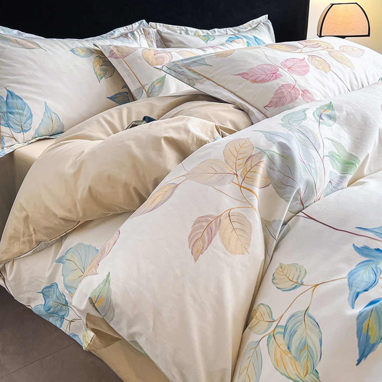 91家纺网 家纺一手货源 找家纺 （总）格里芬家纺 2026新款全棉纯棉40S精梳棉13376印花四件套