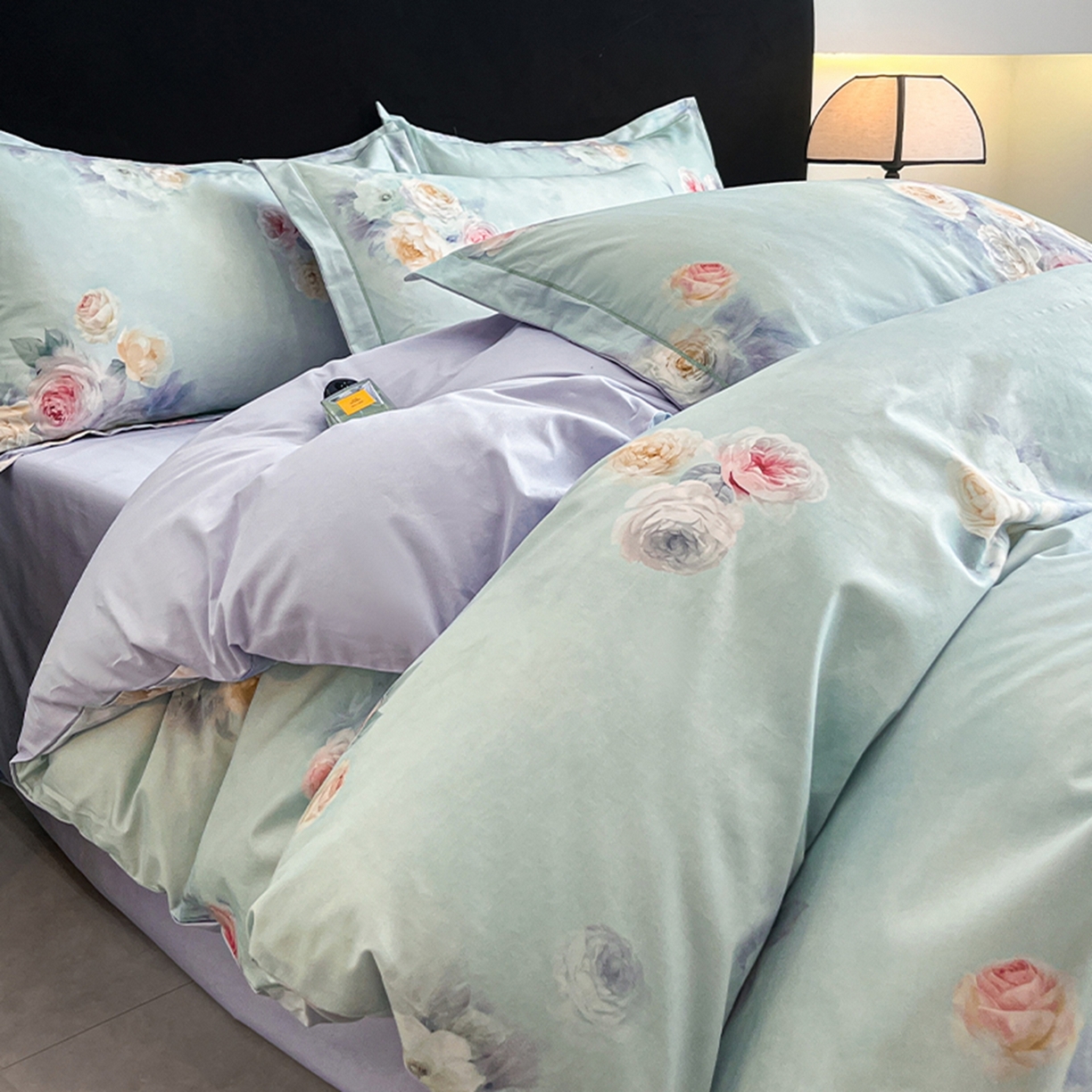 91家纺网 家纺一手货源 找家纺 （总）格里芬家纺 2026新款全棉纯棉40S精梳棉13376印花四件套