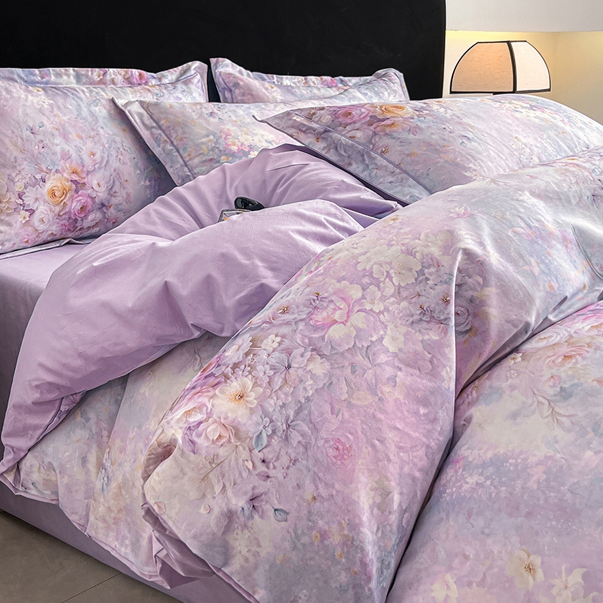 91家纺网 家纺一手货源 找家纺 （总）格里芬家纺 2026新款全棉纯棉40S精梳棉13376印花四件套