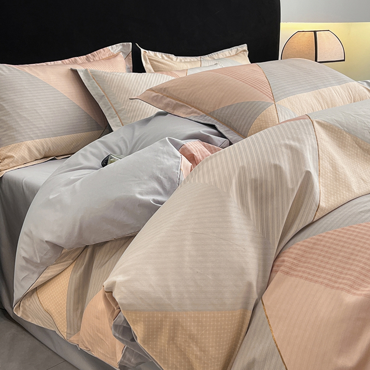 91家纺网 家纺一手货源 找家纺 （总）格里芬家纺 2026新款全棉纯棉40S精梳棉13376印花四件套