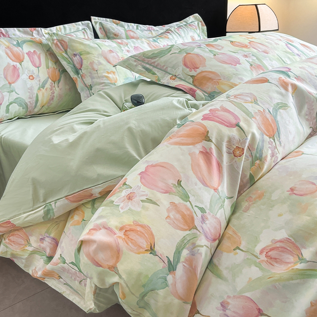 91家纺网 家纺一手货源 找家纺 （总）格里芬家纺 2026新款全棉纯棉40S精梳棉13376印花四件套