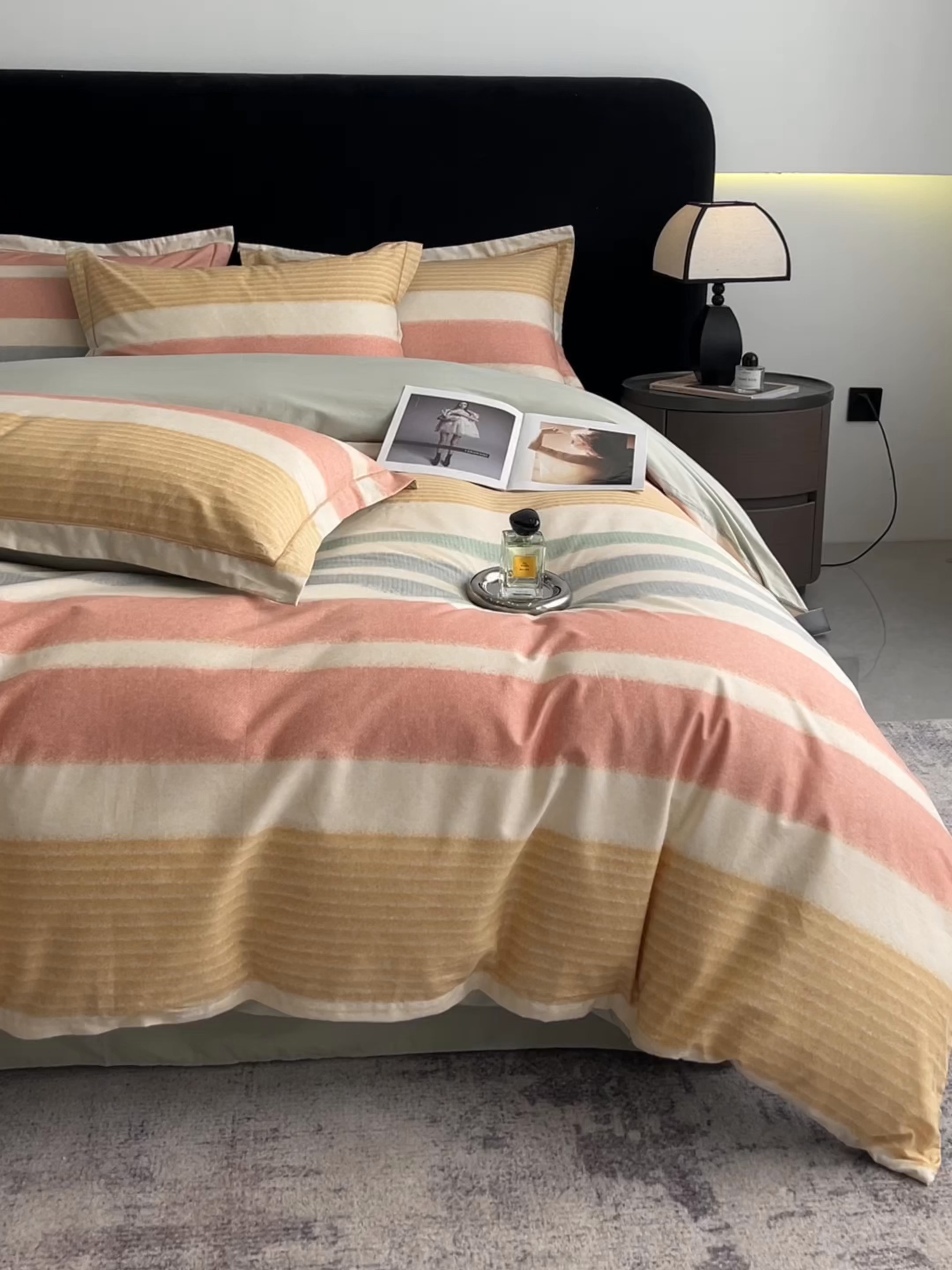 91家纺网 家纺一手货源 找家纺 格里芬家纺 2026新款全棉纯棉40S精梳棉13376印花四件套 暖冬