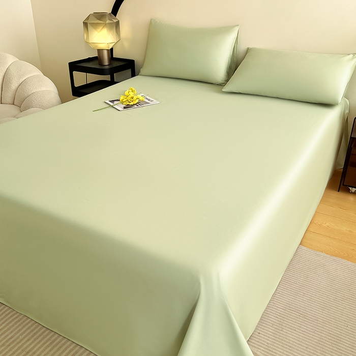 91家纺网 家纺一手货源 找家纺 润肤居 2026新款A类全棉13372单床单 茶绿