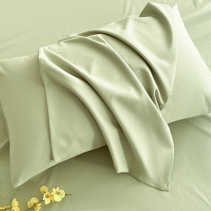 91家纺网 家纺一手货源 找家纺 润肤居 2026新款A类全棉13372单床单 茶绿