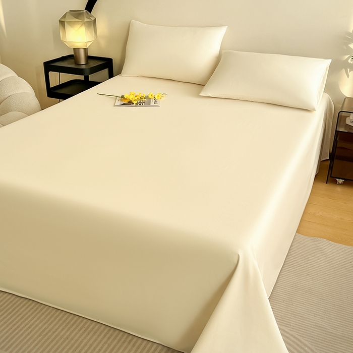 91家纺网 家纺一手货源 找家纺 润肤居 2026新款A类全棉13372单床单 粉白