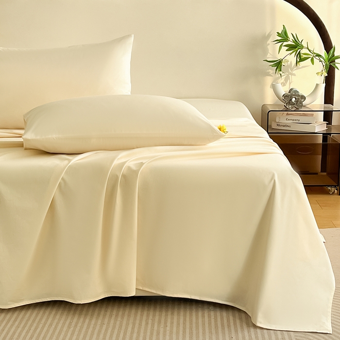 91家纺网 家纺一手货源 找家纺 润肤居 2026新款A类全棉13372单床单 粉白