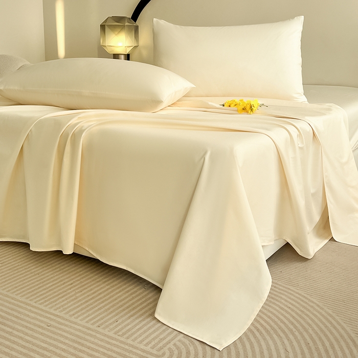 91家纺网 家纺一手货源 找家纺 润肤居 2026新款A类全棉13372单床单 粉白