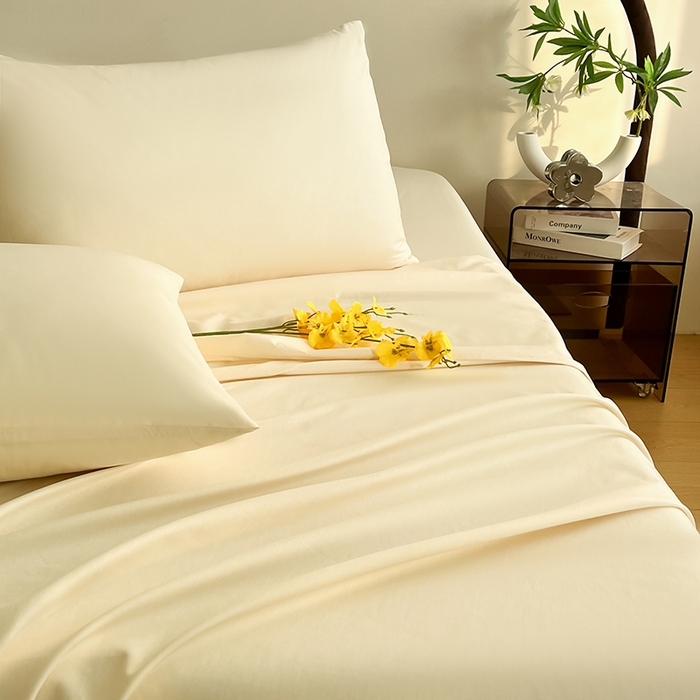 91家纺网 家纺一手货源 找家纺 润肤居 2026新款A类全棉13372单床单 粉白