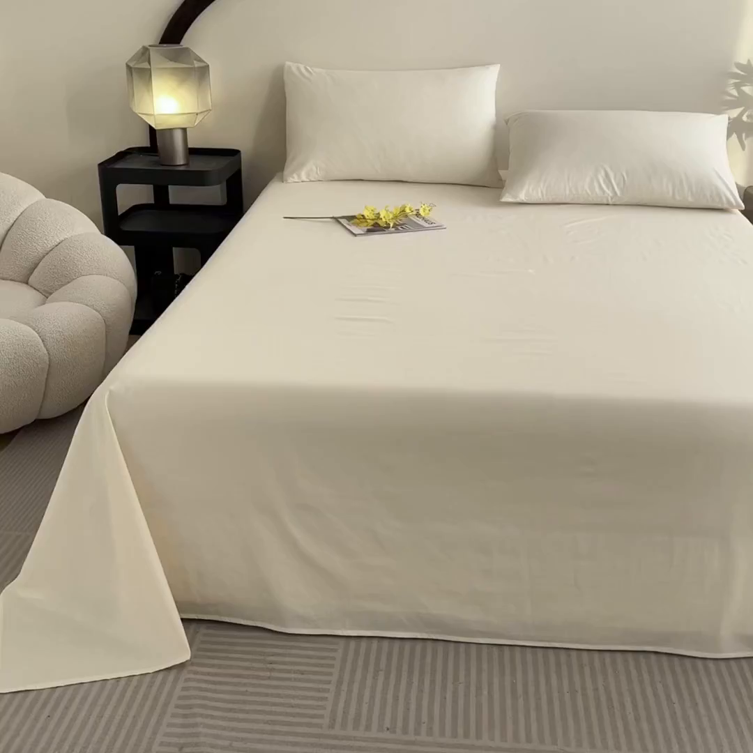 91家纺网 家纺一手货源 找家纺 润肤居 2026新款A类全棉13372单床单 粉白