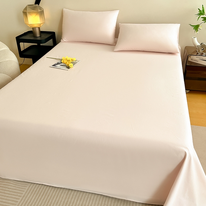 91家纺网 家纺一手货源 找家纺 润肤居 2026新款A类全棉13372单床单 粉瓷