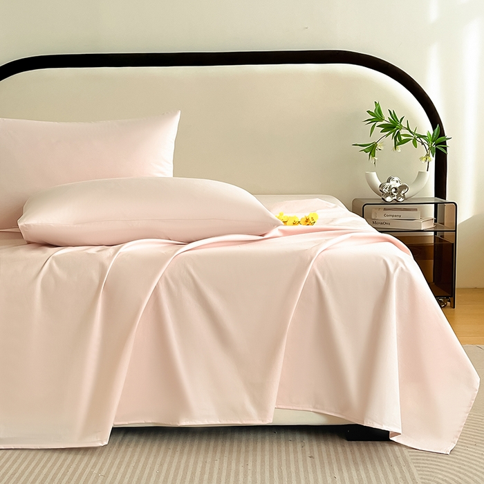 91家纺网 家纺一手货源 找家纺 润肤居 2026新款A类全棉13372单床单 粉瓷