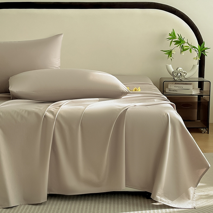 91家纺网 家纺一手货源 找家纺 润肤居 2026新款A类全棉13372单床单 摩卡