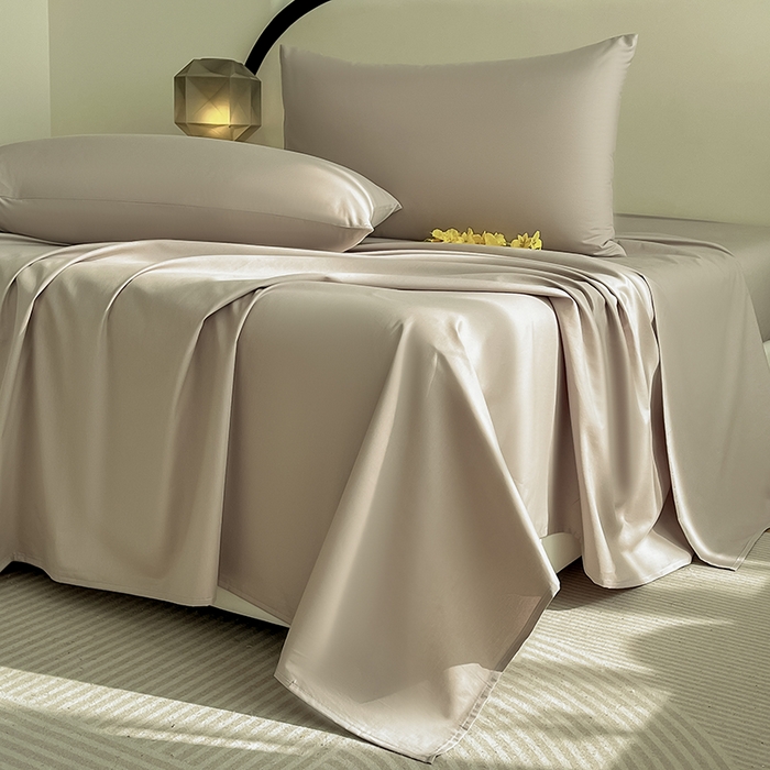 91家纺网 家纺一手货源 找家纺 润肤居 2026新款A类全棉13372单床单 摩卡