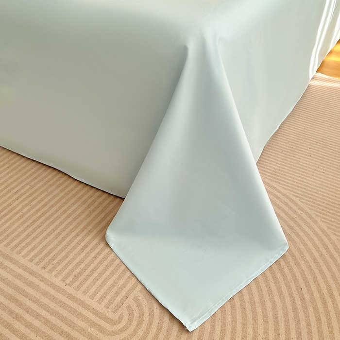 91家纺网 家纺一手货源 找家纺 润肤居 2026新款A类全棉13372单床单 晴蓝