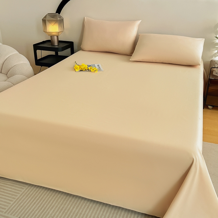 91家纺网 家纺一手货源 找家纺 润肤居 2026新款A类全棉13372单床单 杏仁